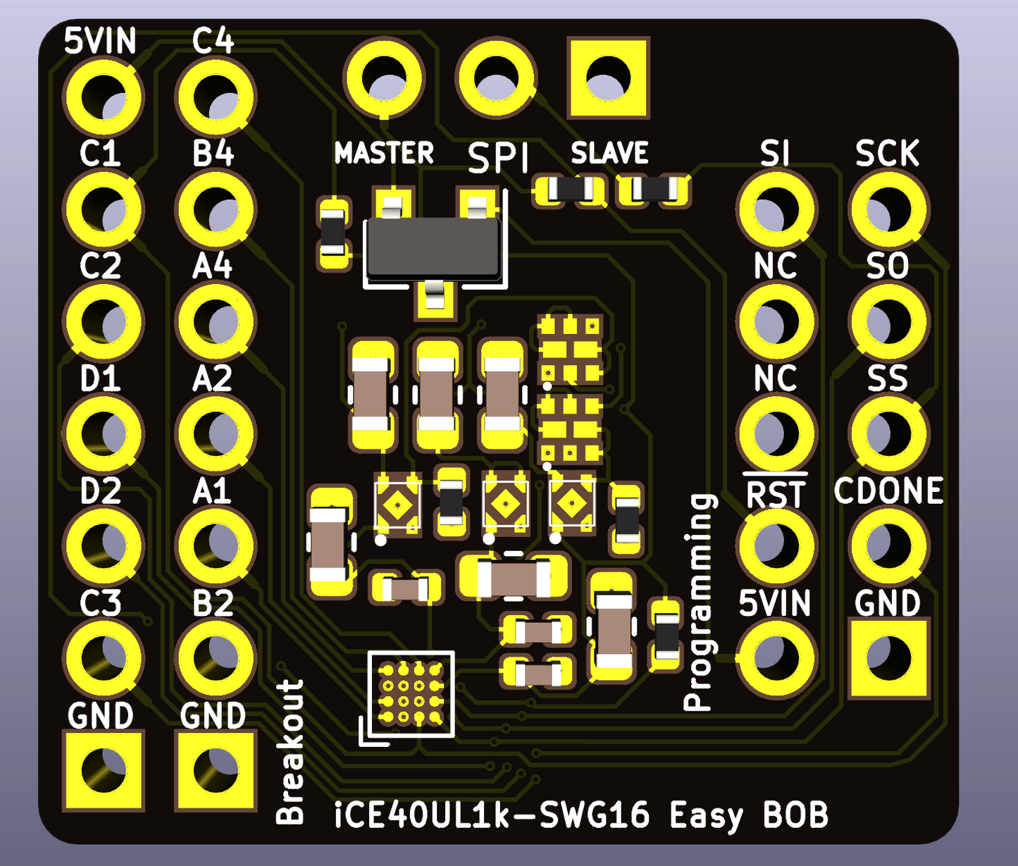 EasyBOB: ICE40UL1K-SWG16ITR1K development board