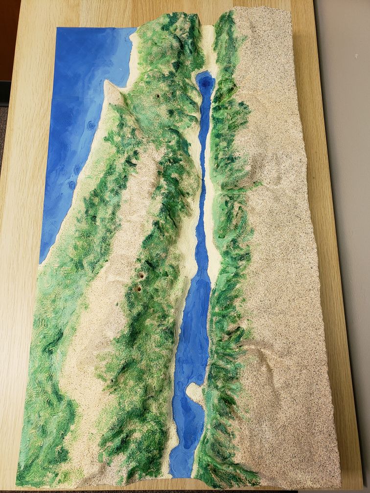 3D Printed Terrain Map