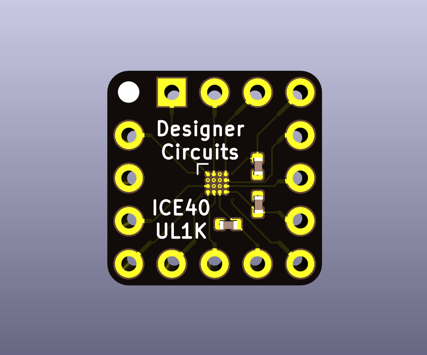 SimpleBOB: ICE40UL1K-SWG16ITR1K development board (DIPSY-inspired)